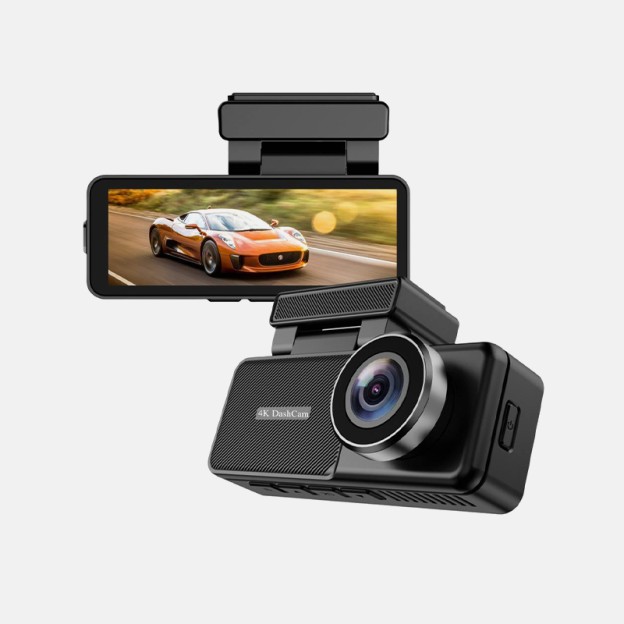 4K 2160P Car Dual Lens Dash Camera with GPS 24H Parking Monitor Night Vision