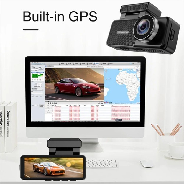 4K 2160P Car Dual Lens Dash Camera with GPS 24H Parking Monitor Night Vision 4K 2160P Car Dual Lens Dash Camera with GPS 24H Parking Monitor Night Vision