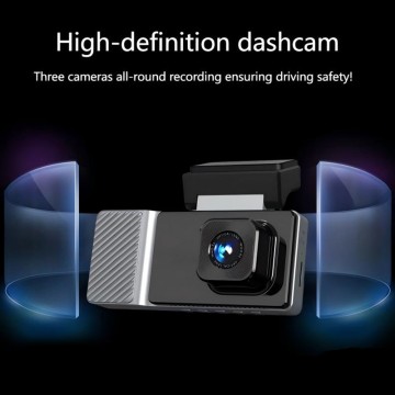 Triple Lens 1080P Dashcam Connection HD Night Vision Wide Angle