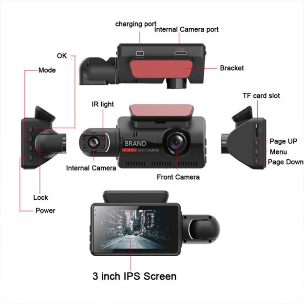 Full HD Touch Car Mirror Dash Camera Full HD Touch Car Mirror Dash Camera