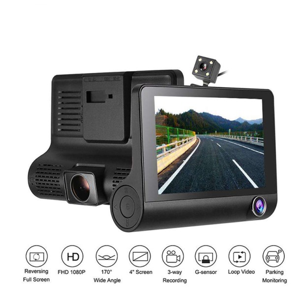 Touch Screen Front and Rear Dual Camera Car Dash Cam Ultra Clear Car Rear View Mirror Recorder Touch Screen Front and Rear Dual Camera Car Dash Cam Ultra Clear Car Rear View Mirror Recorder